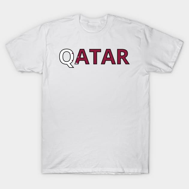 Drapeau Qatar T-Shirt by Pixelforma